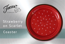 Fiesta Strawberry on Scarlet Coaster