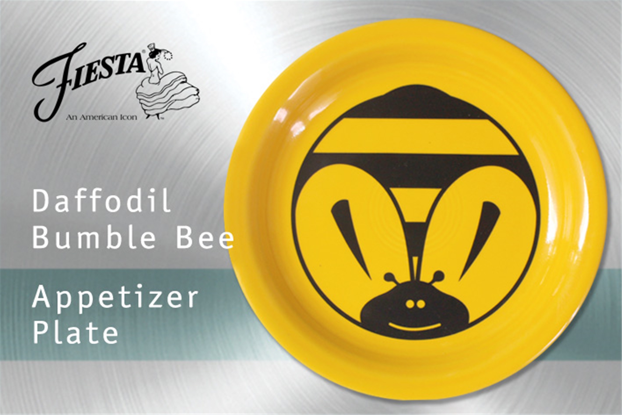 Fiesta Bumble Bee Appetizer Plate