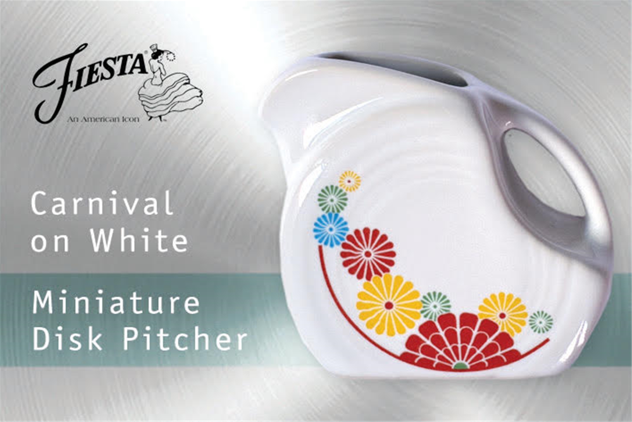 Fiesta Carnival Mini Disk Pitcher