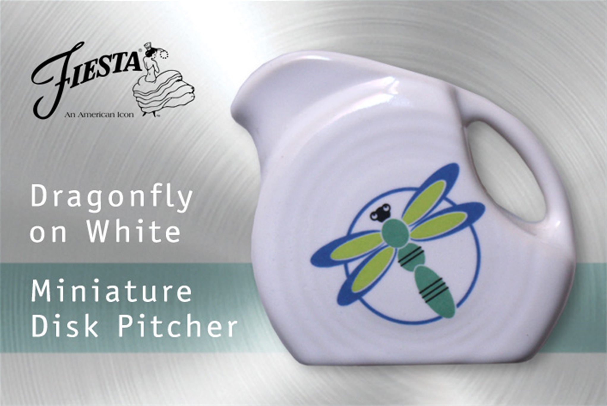 Fiesta Dragonfly Mini Disk Pitcher