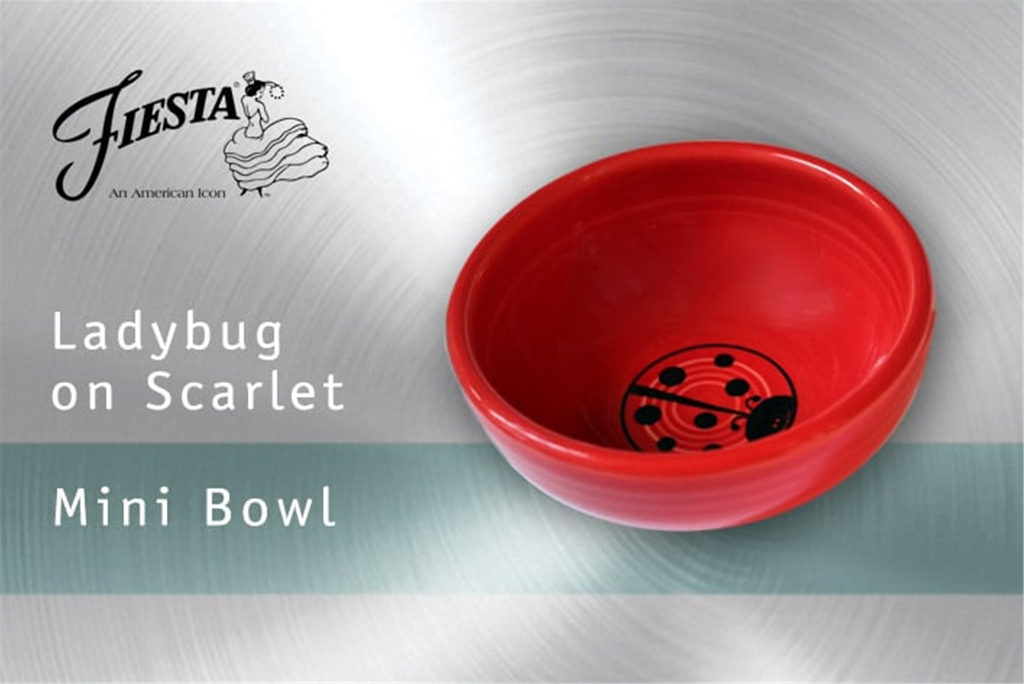 Fiesta Scarlet Ladybug mini bowl 3 3/4 in (5 oz.)