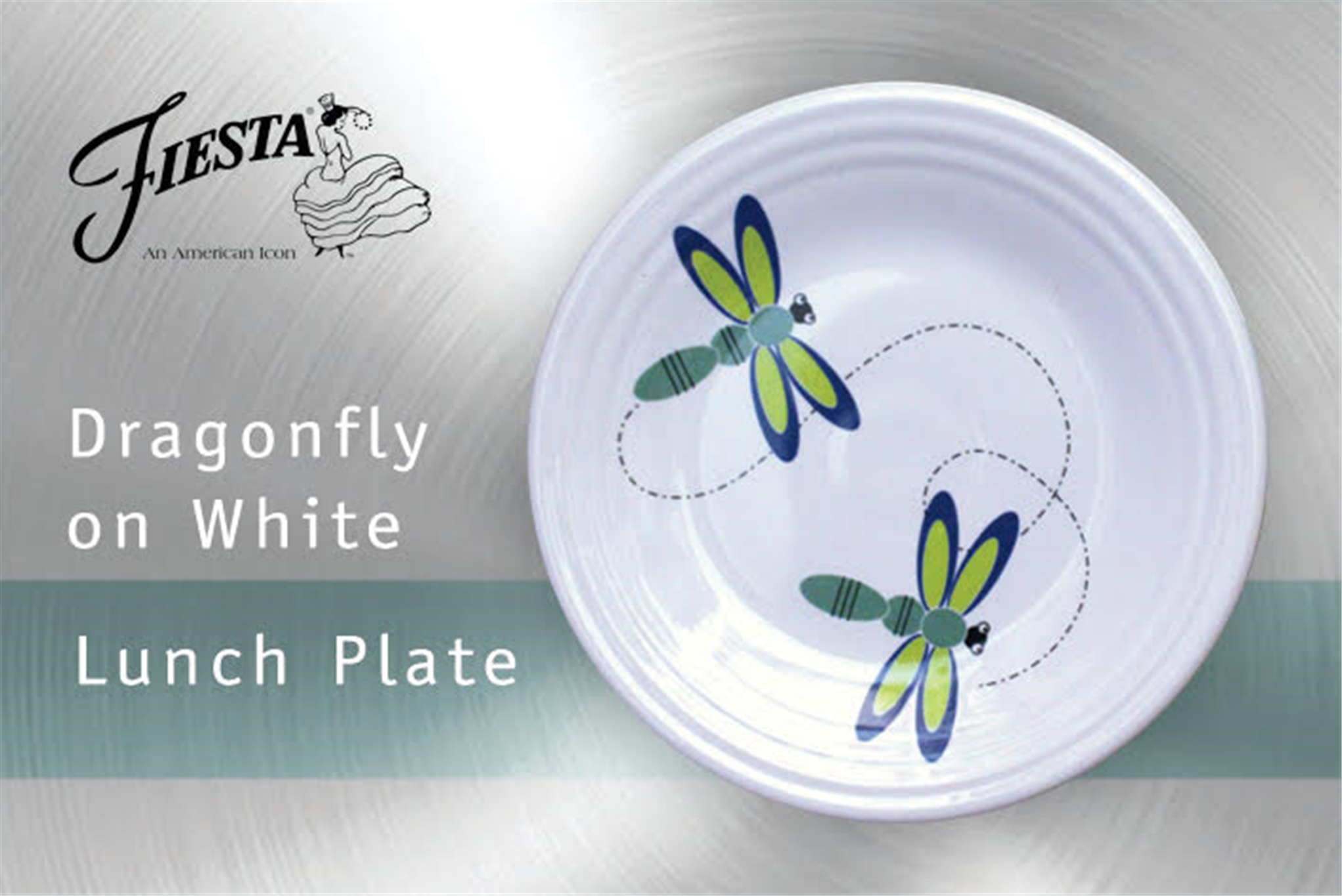 Fiesta Dragonfly Lunch Plate