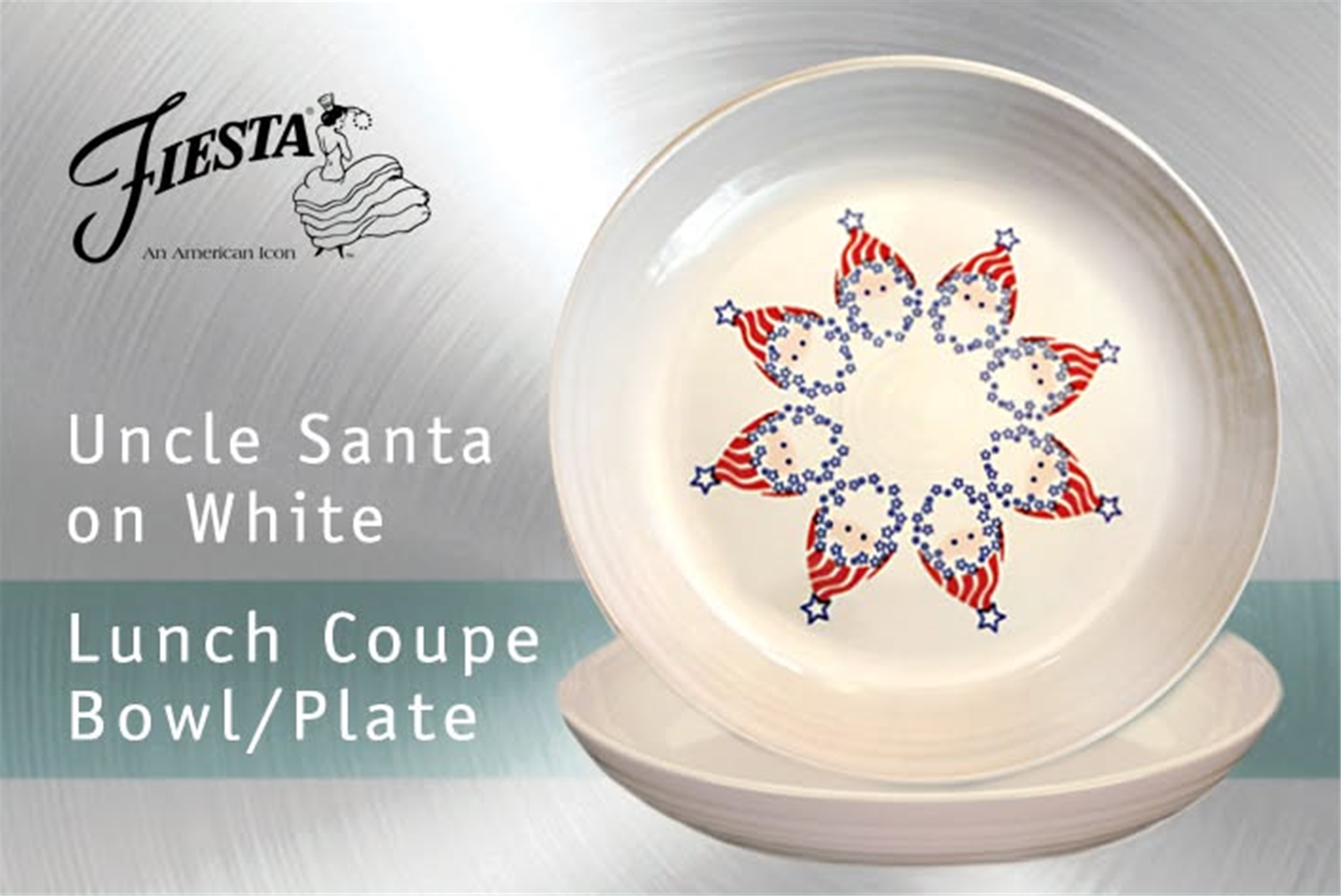 Uncle Santa Lunch Coupe Bowl / Plate