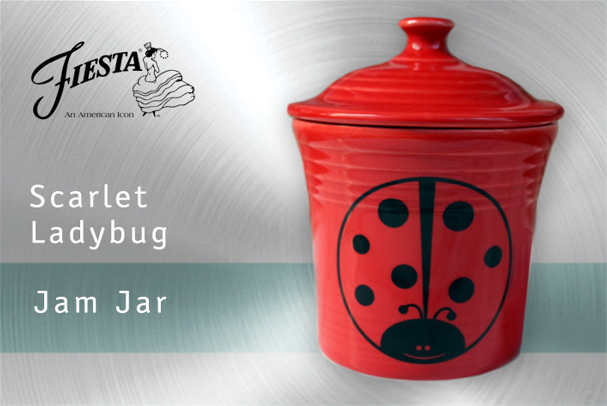 Fiesta Ladybug Jam Jar in Scarlet - FACTORY SECOND