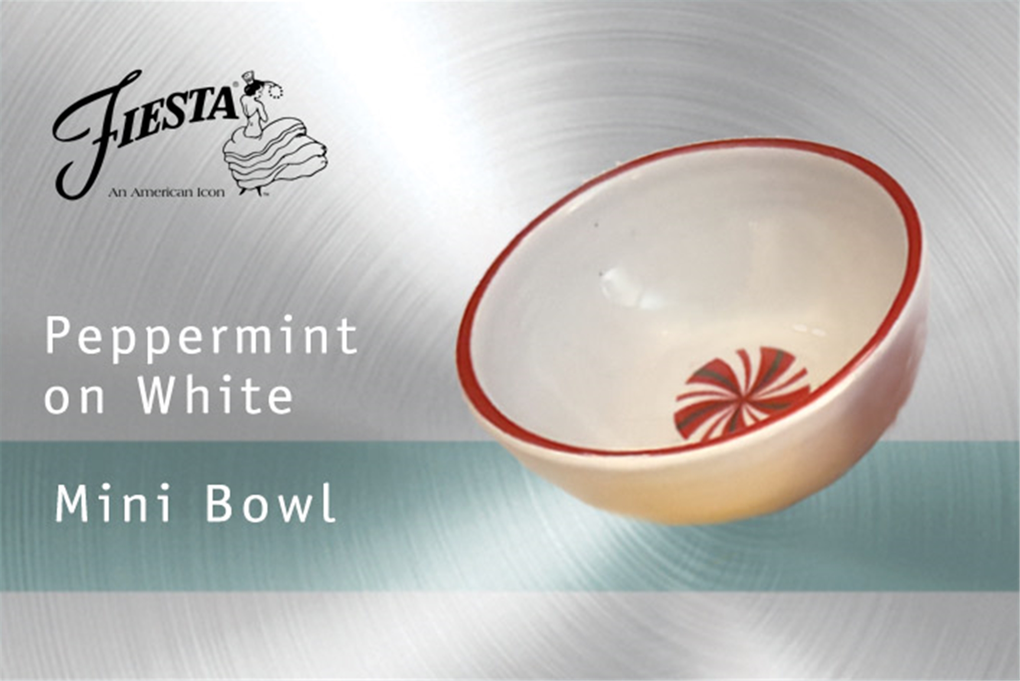 Peppermint on White Mini Bowl