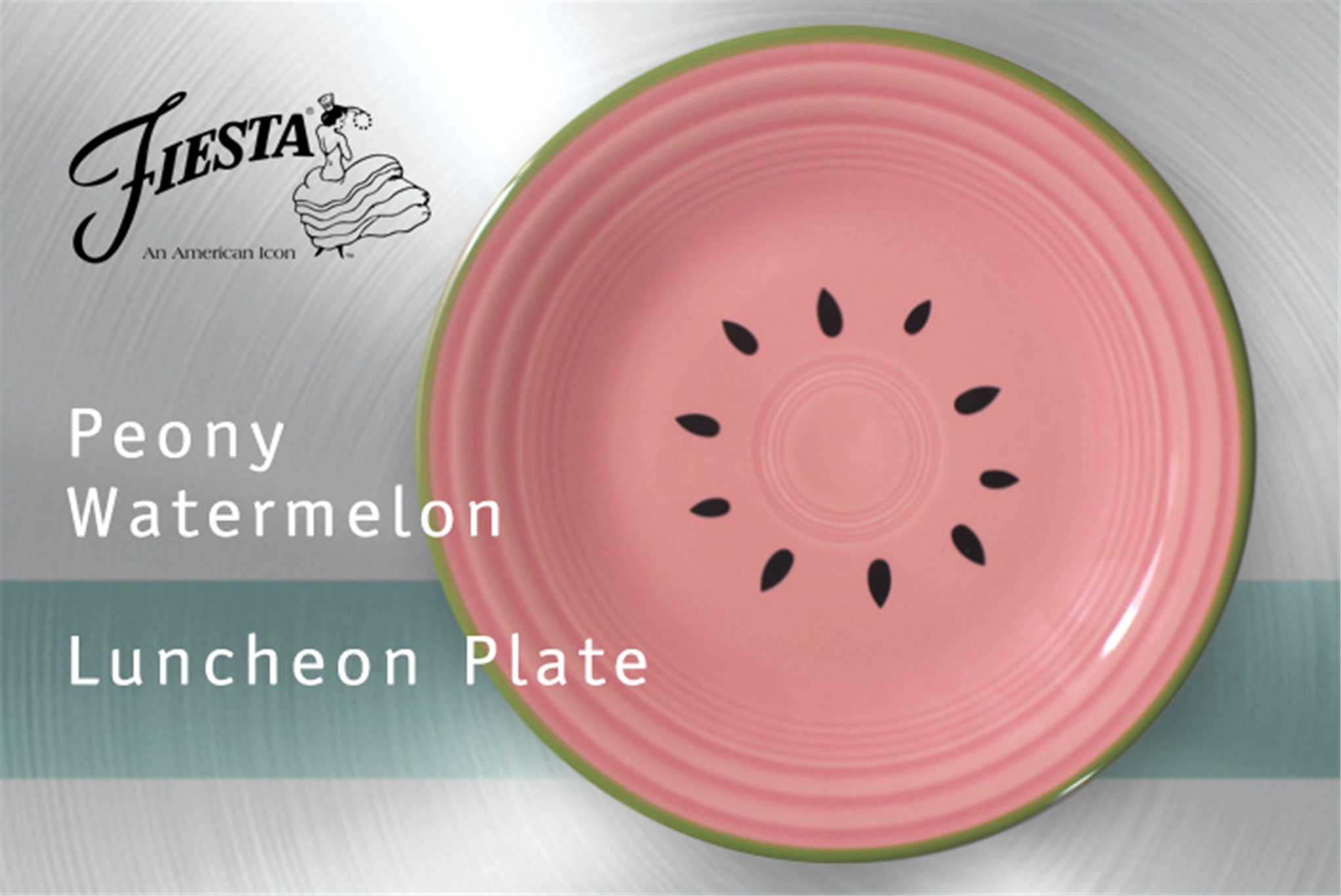 Fiesta Watermelon Luncheon Plate