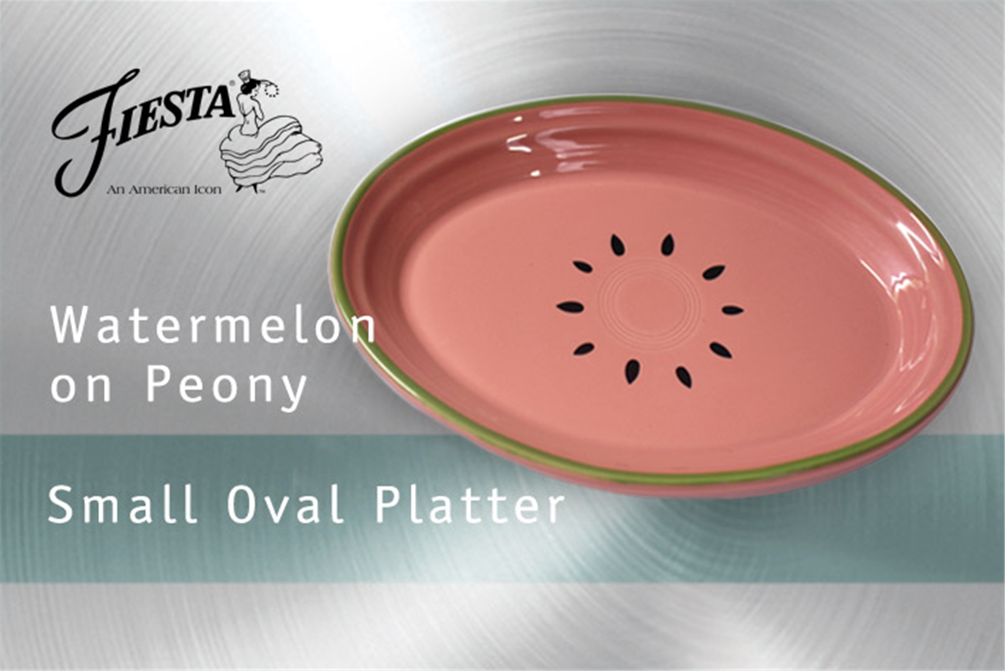 Fiesta Watermelon Small Oval Platter